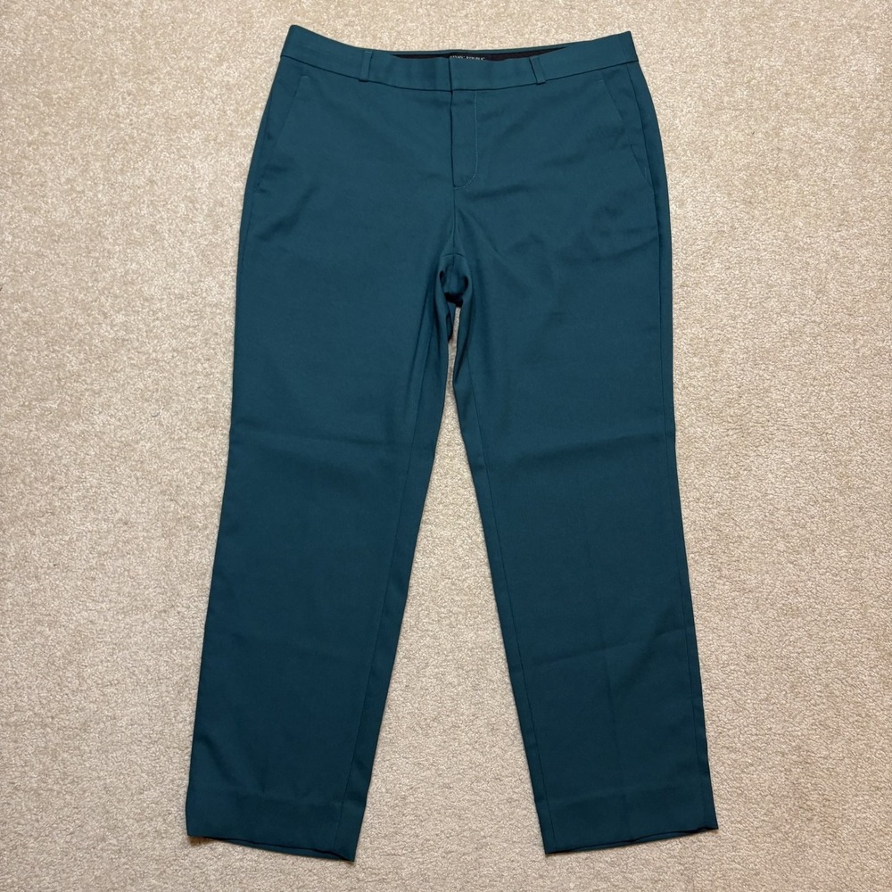 Banana Republic Avery Pants NWT Womens 8 Green Dress Office Straight Leg Lined